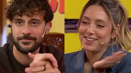 Las fotos de Diego Leuco y Sofi Martínez juntos otra vez: besos en el aeropuerto